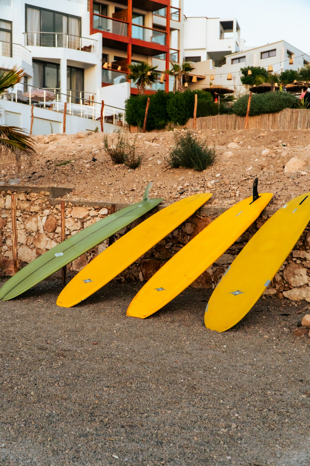 Surfboards and skateboards in Morocco