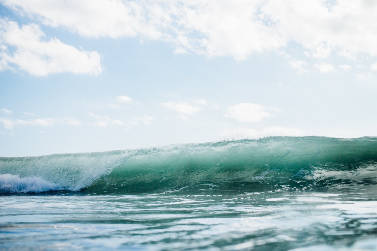 Barrel wave at Boilers surf spot