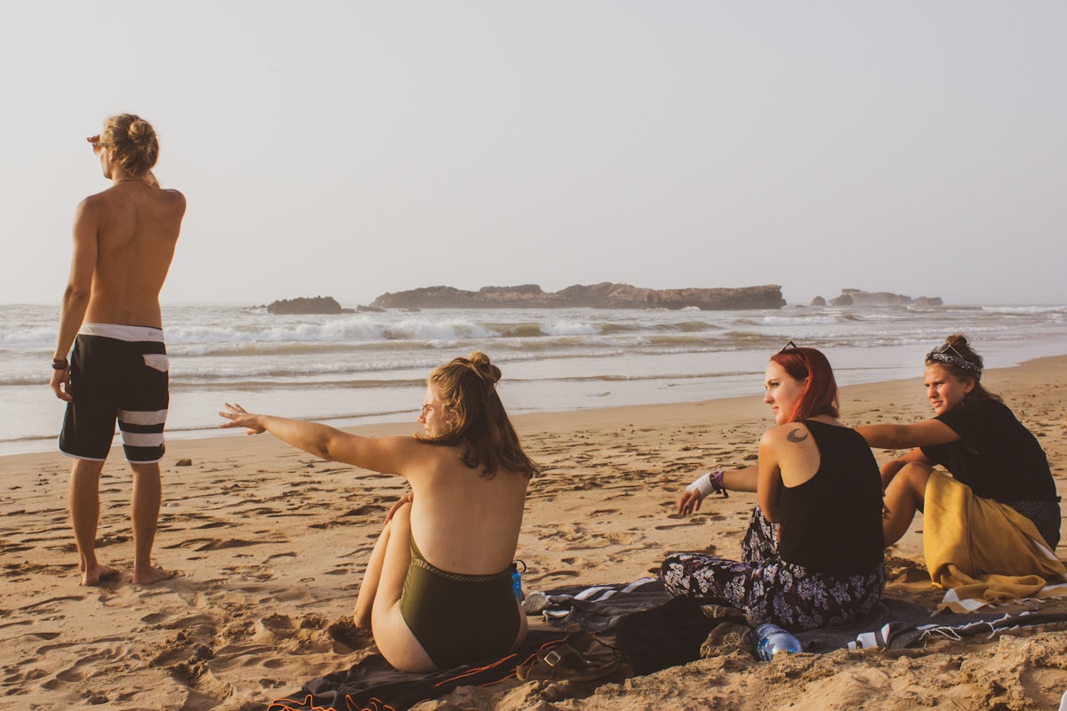 Beach at Aourir (Banana Village), Morocco